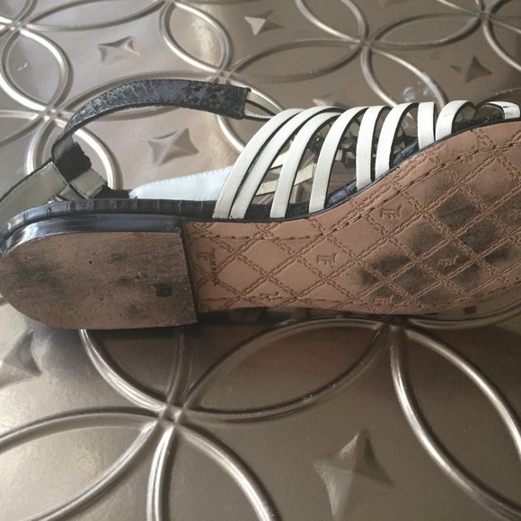 L. A. M. B Leather Knot Sandals 39 - Picture 5 of 8